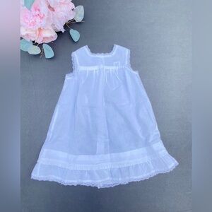 Two turtle loves by sweet potatos sz 24 m white ctton dress